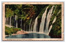 Mossbrae Falls Shasta Springs California CA Linen Postcard S14 - £5.51 GBP