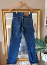 Vintage 90s Levis 511 Jeans  29x30 Student Fit Red Tab Dark Wash - £22.42 GBP