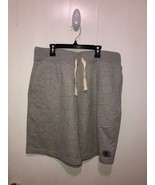Champion Mens SZ Large Gray Sweatpant Shorts Elastic Waist Drawstring - $13.56 CAD