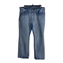 Helix Mens Jeans Size 36 Slim Boot Light Wash Flap Pockets Light Wash Denim - £31.78 GBP