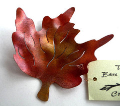 Burnished Copper Red Maple Leaf Table Decoration by Copper Leaf (#8840) - £11.99 GBP