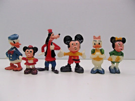 Disneykins Vintage Disney Lot of 6 Mickey, Goofy, Minnie 60s Marx - £23.94 GBP