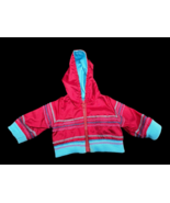 American Girl Jacket Ready To Run Hoodie Zip Doll Accessory Red Blue - $225.37 MXN