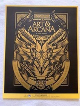 ART &amp; ARCANA - 12&quot;x15&quot; Original Promo Poster SDCC 2019 Dungeons &amp; Dragons - $48.99