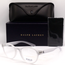 New Polo Ralph Lauren Ph 2238 5869 Round Matte Clear Authentic Eyeglasses 51-20 - £67.11 GBP