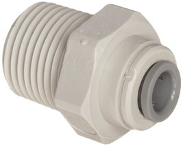 John Guest Acetal Copolymer Tube Fitting, Straight Adaptor, 1/4&quot; Tube OD... - £16.52 GBP+