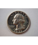 1957 P Washington Quarter Silver Proof - SKU 35-0217-USQ-PR - £11.99 GBP
