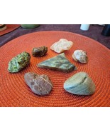 7 Rocks Quartz Crystal Mineral Natural Rock Labradorite Garnet Specimens  - $30.00