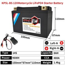 KEPWORTH - Original KP14S 12V 8Ah LiFePO4 Engine Start Battery Lithium M... - £183.42 GBP