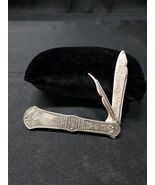 1800s Victorian Pocket Knife W/ Fruit Pick Engraved Blade - Sterling Sil... - $1,277.47 MXN