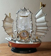 Funky Tradition Vintage Pirate Ship Table Lamp with Alarm Clock - £31.49 GBP