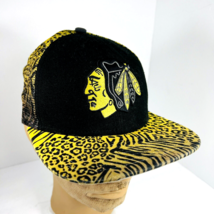 NHL Chicago Blackhawks Trucker Hat Cap Indian Animal Print New Era 9Fifty Hockey - £39.53 GBP