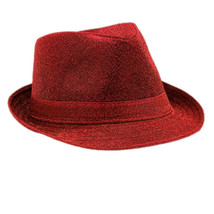 Soft Red Fabric Fedora Non Light Up - £19.37 GBP