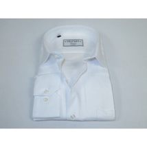 Men's Dress Shirt Charles TYRWHITT Turkey 100% Cotton CHT-16 White Pique image 3