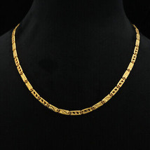 22cts Hallmark Yellow Gold 20inch Snake Chain Grand Mother Gift Stone Jewelry - £1,987.60 GBP