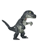 Rubies Adult Official Jurassic World Inflatable Dinosaur Costume, Velociraptor,  - £153.75 GBP