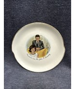 Vintage 1960s - 6” PRESIDENT AND MRS JOHN F KENNEDY Collector Plate w/ G... - £4.67 GBP