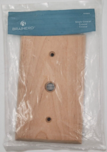 Brainerd Unfinished Birch Wood Coaxial Cable Connector Wall Plate - 64663 - £6.27 GBP