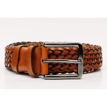 The Mclean Woven Brown Leather Belt image 5
