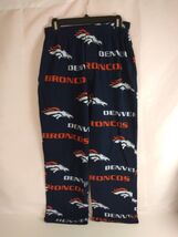 NFL Team Apparel Fleece Denver Broncos Pajama Pants Unisex Size Small - $266.72 MXN