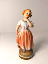 Young Girl Ceramic Collectible Home Decor c-2109x  Farmhouse Ardco Dallas Japan - £9.82 GBP