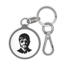 Personalised Round Keyring With Beatles Ringo Starr Design - $18.54