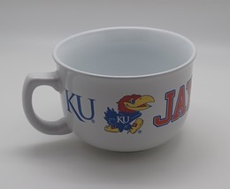 Sports White 32oz Ceramic Bowl Mug KU Jayhawks - $25.97