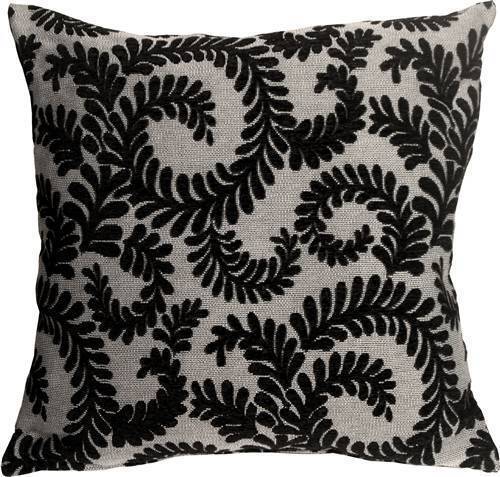 Primary image for Pillow Decor - Brackendale Ferns Black Throw Pillow  - SKU: SD1-0001-05-22