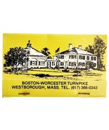 Bergson&#39;s 1790 House Restaurant Vintage Matchbook Worcester Mass Unstruc... - $565.67 MXN