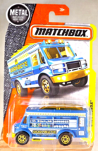 2016 Matchbox 53/125 Construction CHOW MOBILE Blue w/Yellow Ringed Flower Spokes - £7.27 GBP