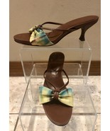 Donald Pliner Couture Mesh Elastic Leather Shoe New 7.5 Tie Dye Strappy $225 NIB - $101.25