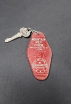 Old Room Key &amp; Tag Mountain View House Whitefield New Hampshire White Mo... - $27.83