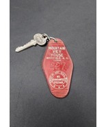 Old Room Key &amp; Tag Mountain View House Whitefield New Hampshire White Mo... - $27.83