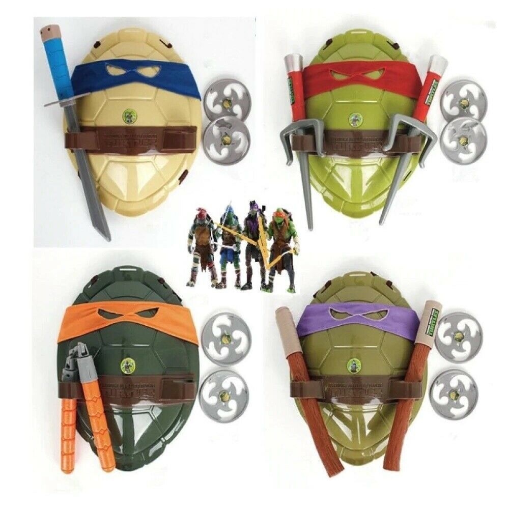 Primary image for New TMNT Teenage Mutant Ninja Turtles Costume Shell & Weapon set toy
