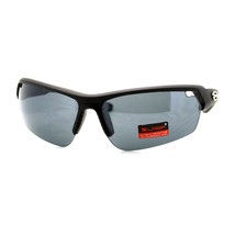 Xloop Sunglasses Mens Sports Light Weight Half Rim Wrap Matte Frame - £15.08 GBP