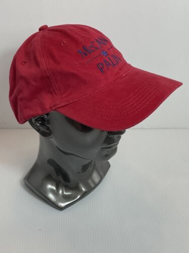 2008 McCain Palin Hat Cap red blue Port and Company Presidential campaign - $9.46