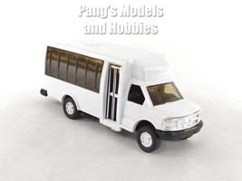 4.75 inch Mini Charter Tour Bus Van Limo - 1/48 Scale Diecast Model - WHITE - £12.24 GBP