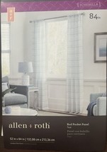 New allen + roth Light Filtering Rod Pocket Single Curtain Panel 52” x 8... - $24.26
