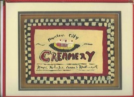 Creamery Restaurant Menu Home Made Ice Cream Fountain City Tennessee 1990&#39;s - £13.95 GBP
