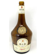 DOM B & B Benedictine & Brandy Liqueur Bottle EMPTY Cognac France Embossed - $28.64