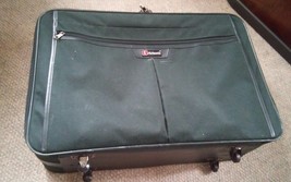 000 Rolling Luggage Suitcase Atlantic Wheels Dark Green  26&quot; X 18&quot; X 8&quot;  Soft - £18.66 GBP