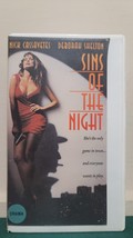 Sins of the Night (UNRATED VHS) Erotic Thriller, Crime, Deborah Shelton ... - $29.20