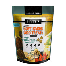 Lotus Dog Soft Baked Grain Free Sardine &amp; Herring 10oz. - £8.66 GBP