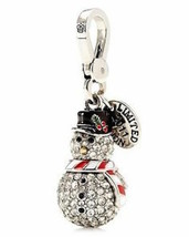 Juicy Couture Charm 2011 LTD Pave Snowman Silvertone New Original Labeled Box - £77.06 GBP