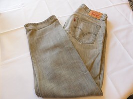 Levi&#39;s 514 Levi Strauss Men&#39;s Jeans Grey Denim Pants Size W34 L30 GUC - £16.39 GBP