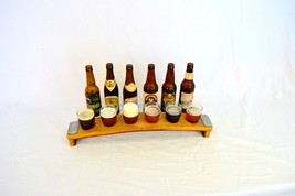 Barrel Stave 6 Glass Beer Flight - Pivo - Made from retired California wine barr - £80.38 GBP