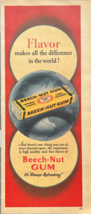 1949 Beech-Nut Gum Vintage Print Ad Flavor Makes All The Difference in T... - $14.45