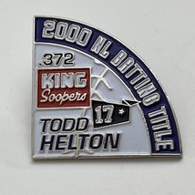 Todd Helton Colorado Rockies 2000 NL Batting Title Coors Field Lapel Hat Pin - £4.71 GBP