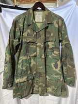 VTG 1960s Vietnam Distressed Ripstop ERDL USMC Uniform Medium Long - $59.39