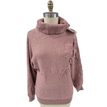 VTG 70s 80s NWT 3D Newcomer Leslie Fay Acrylic/Cotton Cowl Neck Sweater ... - $978.29 MXN